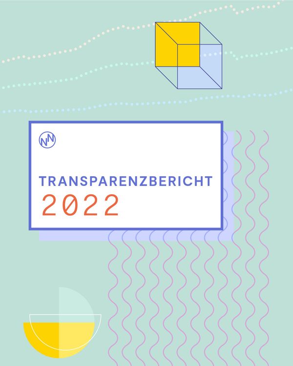 Coverbild des Transparenzberichts 2022