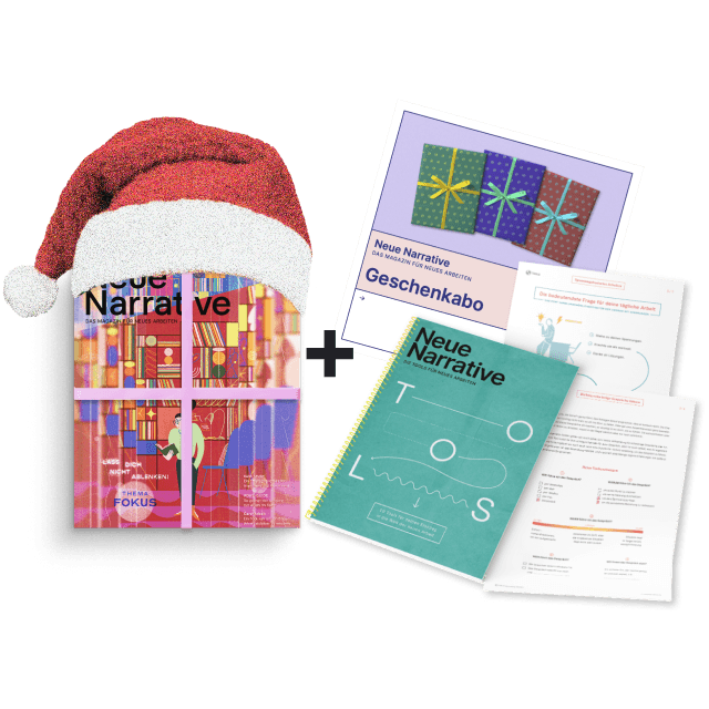 Cover der Ausgabe 19 von Neue Narrative als Weihnachtgeschenkabo mit Gutschein und Toolsammlung